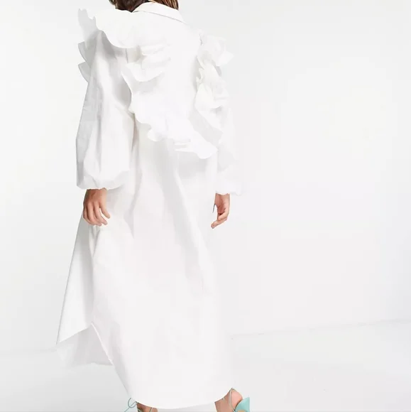 Asos Edition oversized white shirt dress - Picture 14 of 14